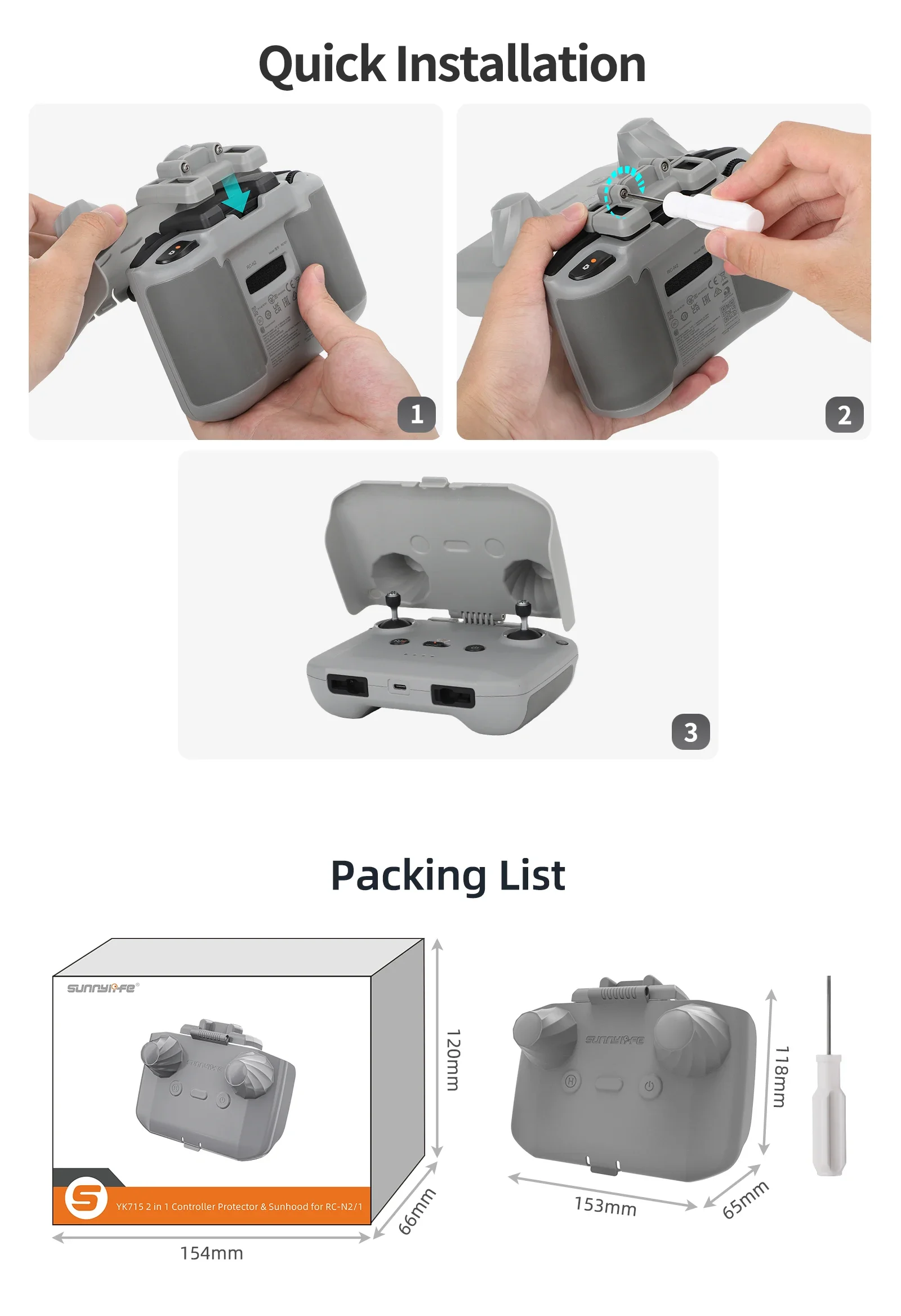 2 in 1 Controller Protector Su - Drone Joystick Cover reseña y precio