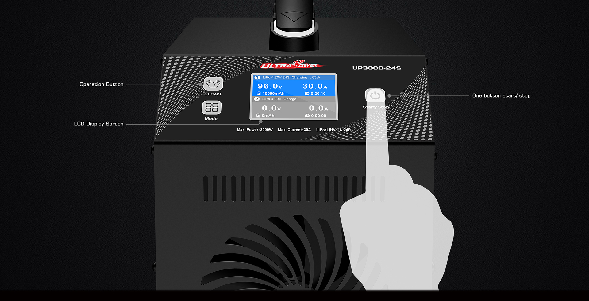 ULTRAPOWER UP3000-24S 3000W 30 - Drone Battery Charger reseña y precio