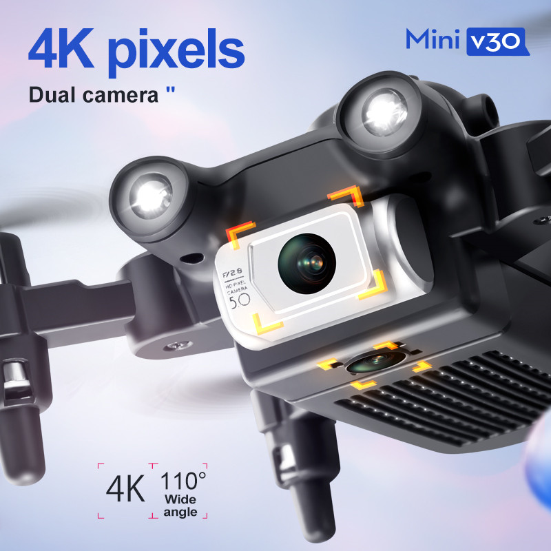 Mini V30 WiFi FPV Drone With 4 - Drone Remote Controller Lanyard reseña y precio