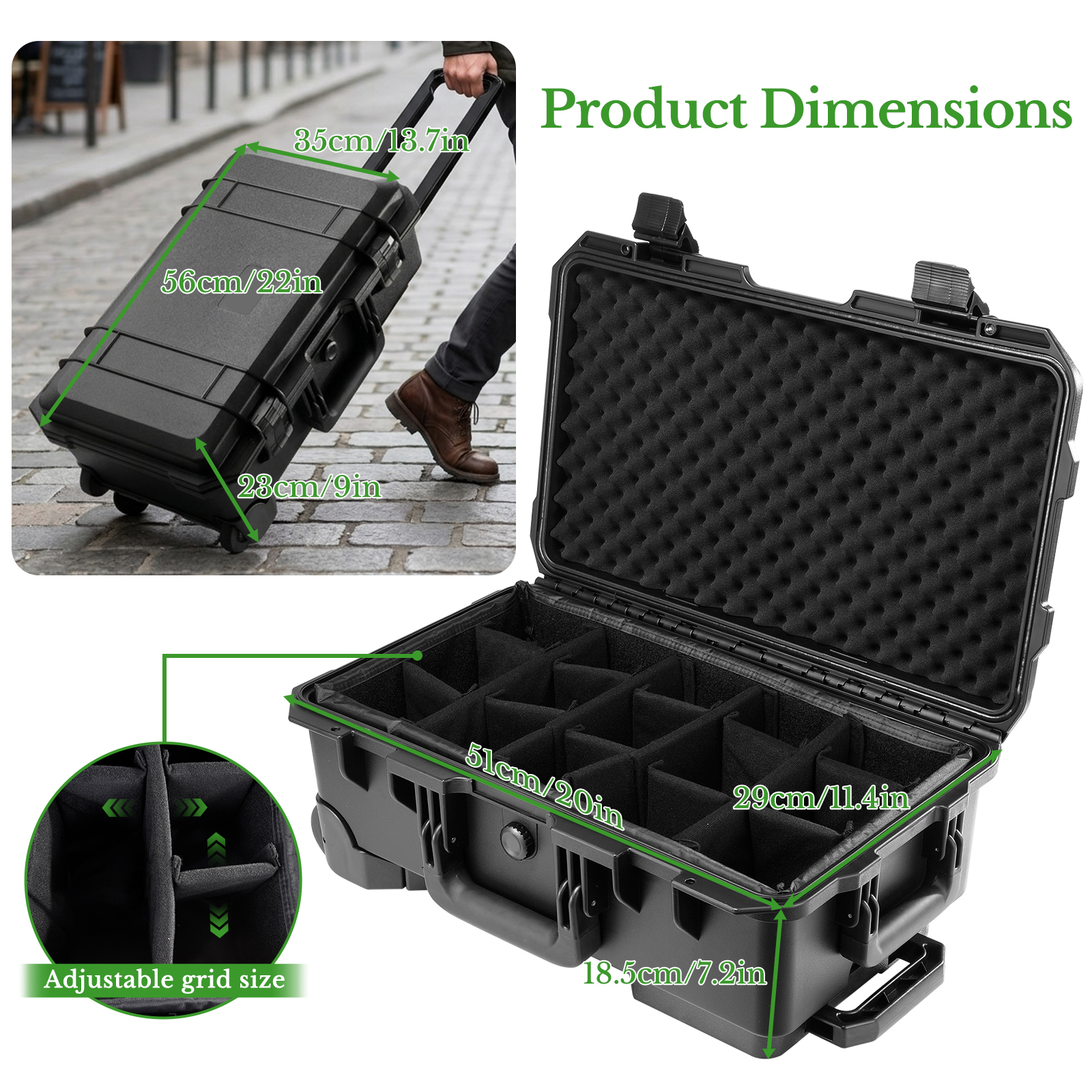 Professional Large Hard Rollin - Drone Carrying Case reseña y precio