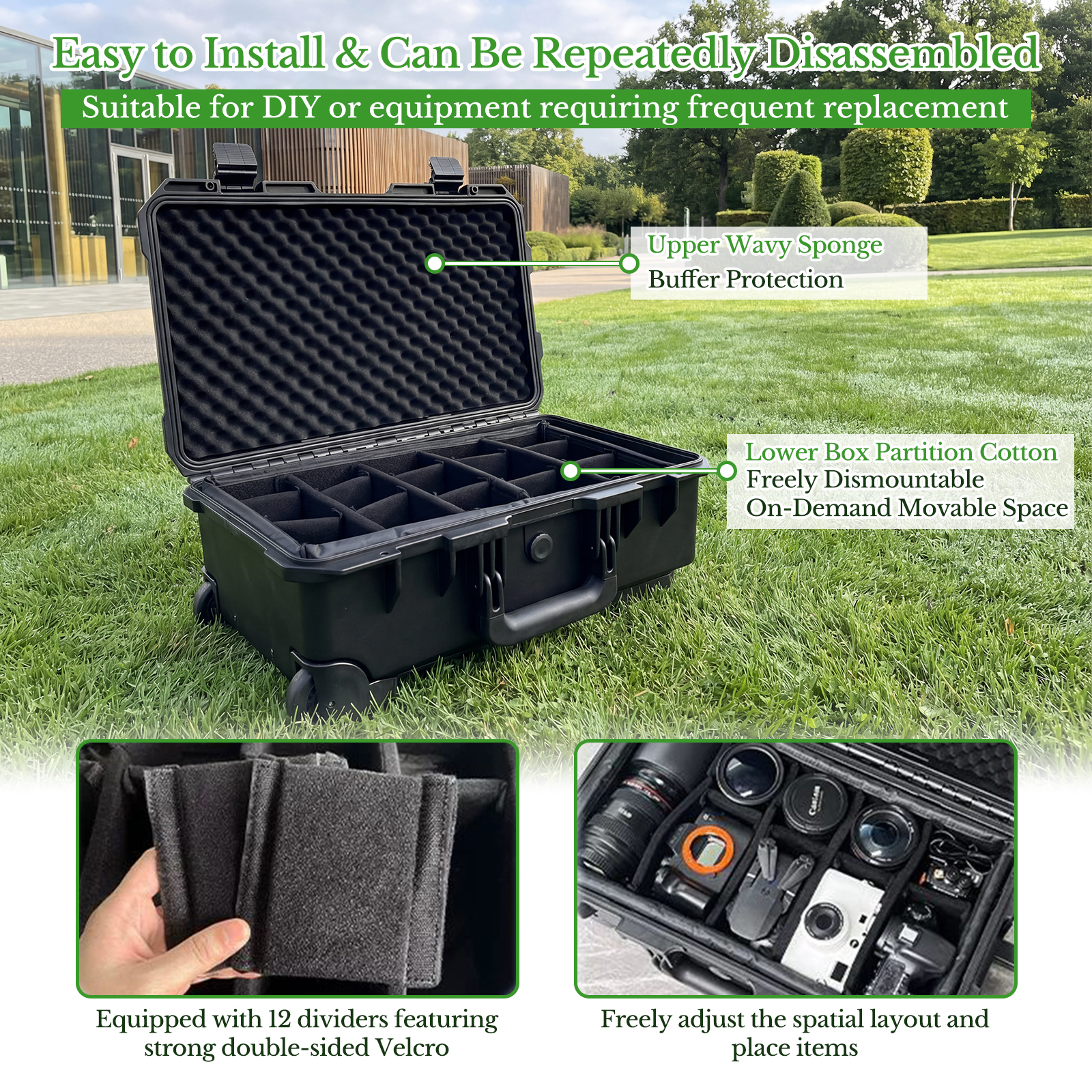 Professional Large Hard Rollin - Drone Carrying Case reseña y precio