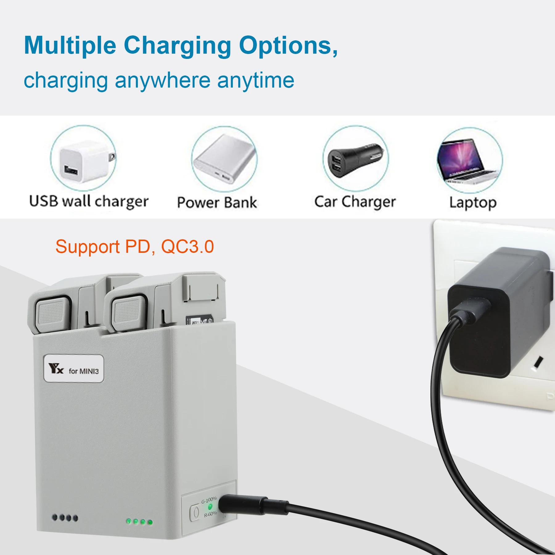 Charger Hub for DJI Mini 4 Pro - Drone Charging Hub reseña y precio