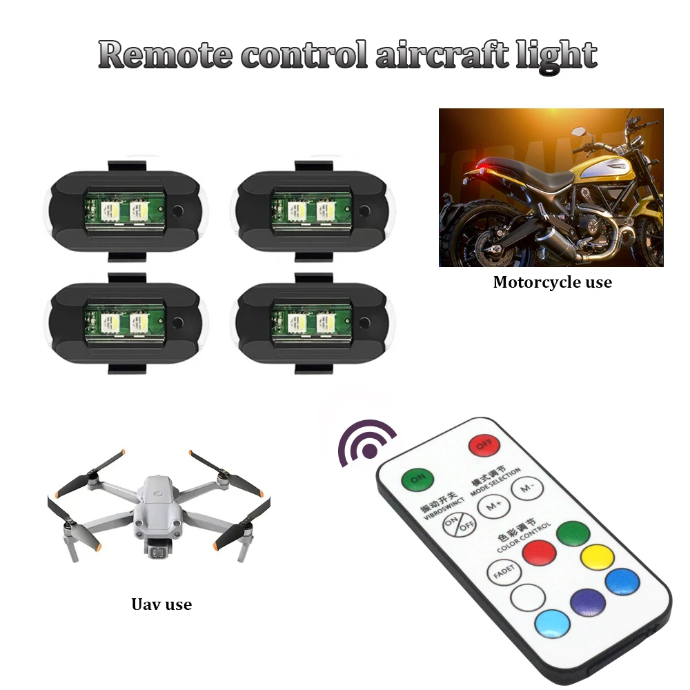 1Pcs Remote LED RGB Anti-colli - Drone Beacon Light reseña y precio