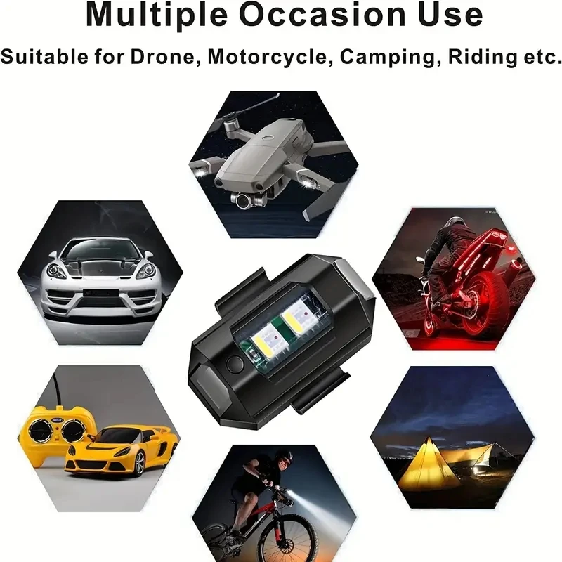 1Pcs Remote LED RGB Anti-colli - Drone Beacon Light reseña y precio