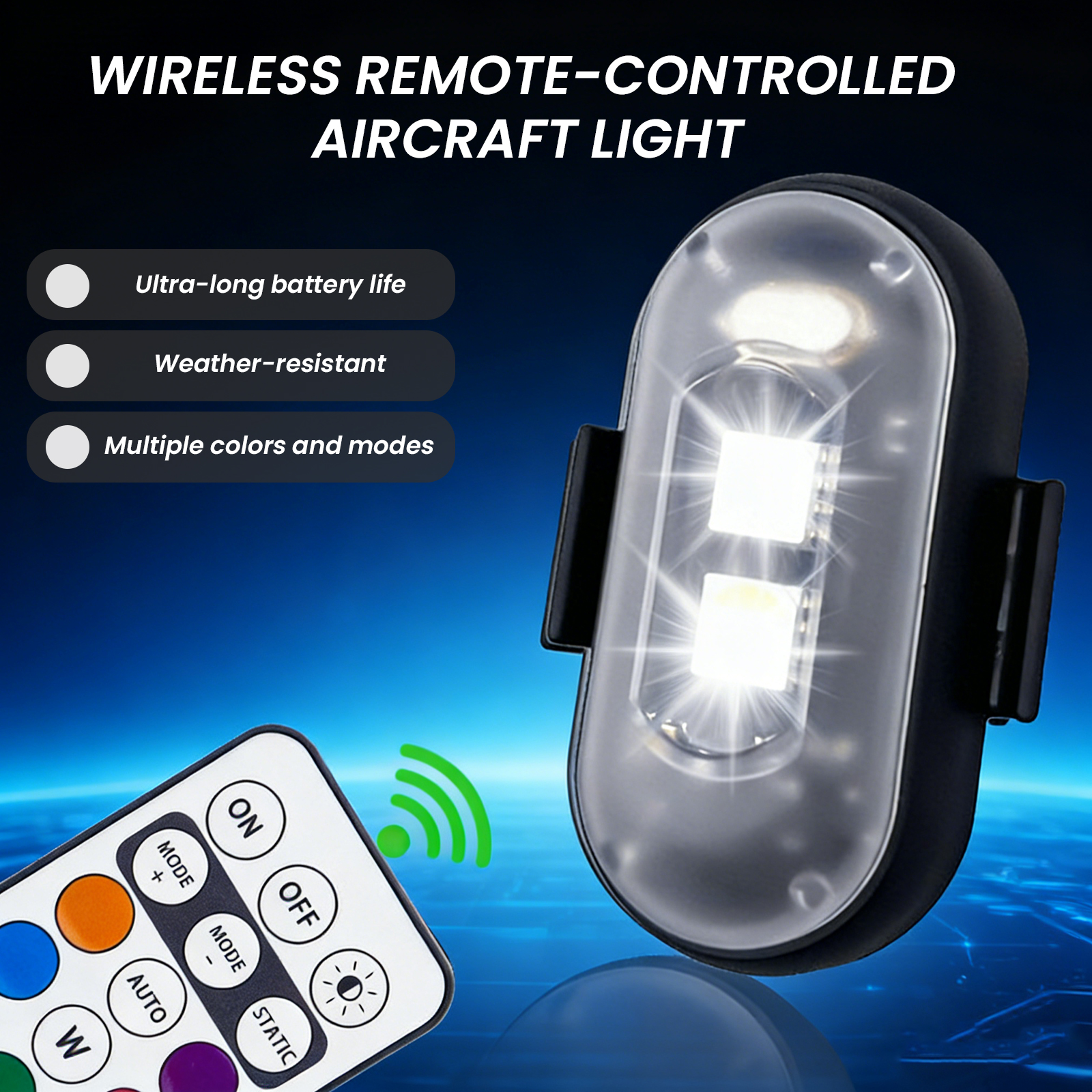 2/4/6PCS Wireless LED Strobe L - Drone Beacon Light reseña y precio