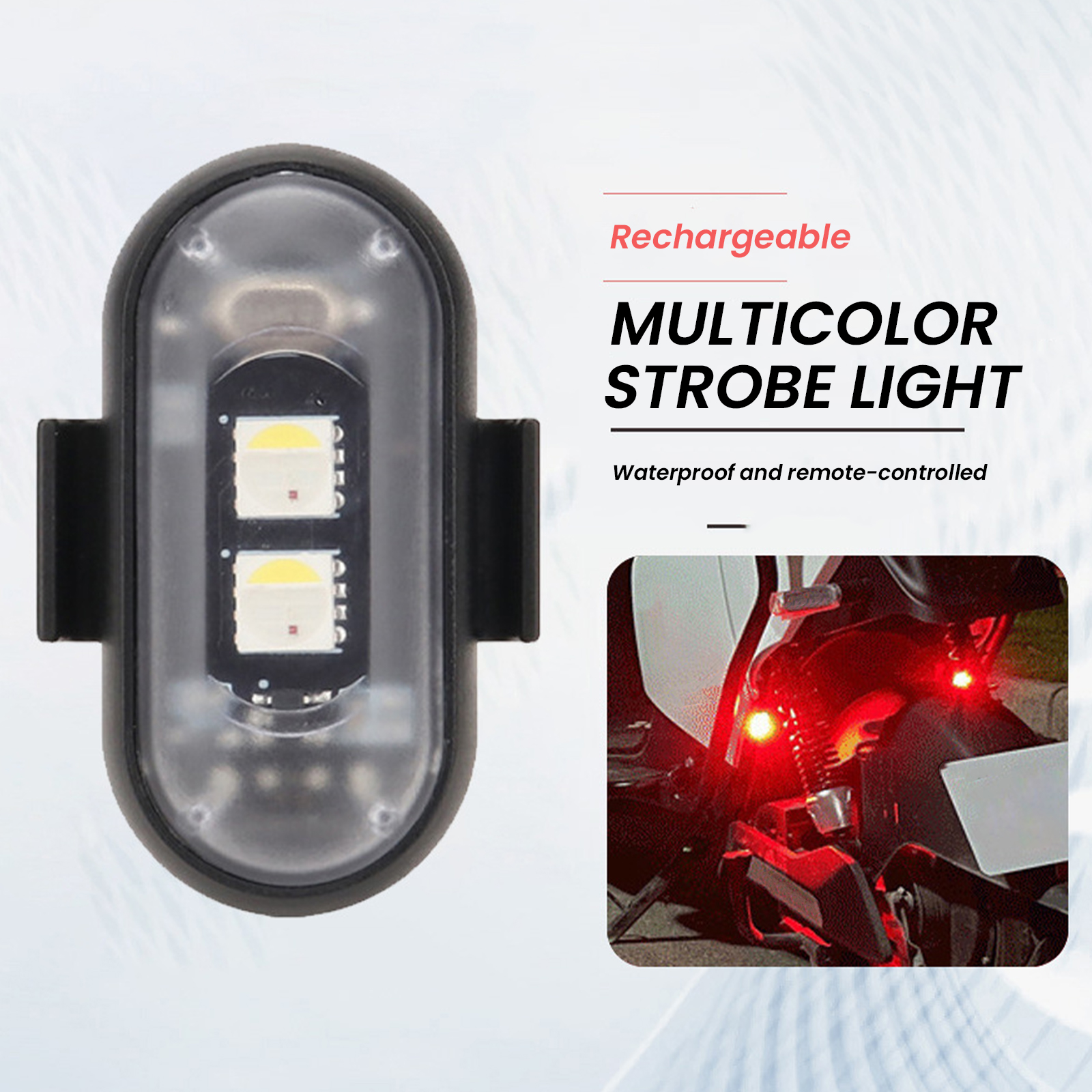 2/4/6PCS Wireless LED Strobe L - Drone Beacon Light reseña y precio