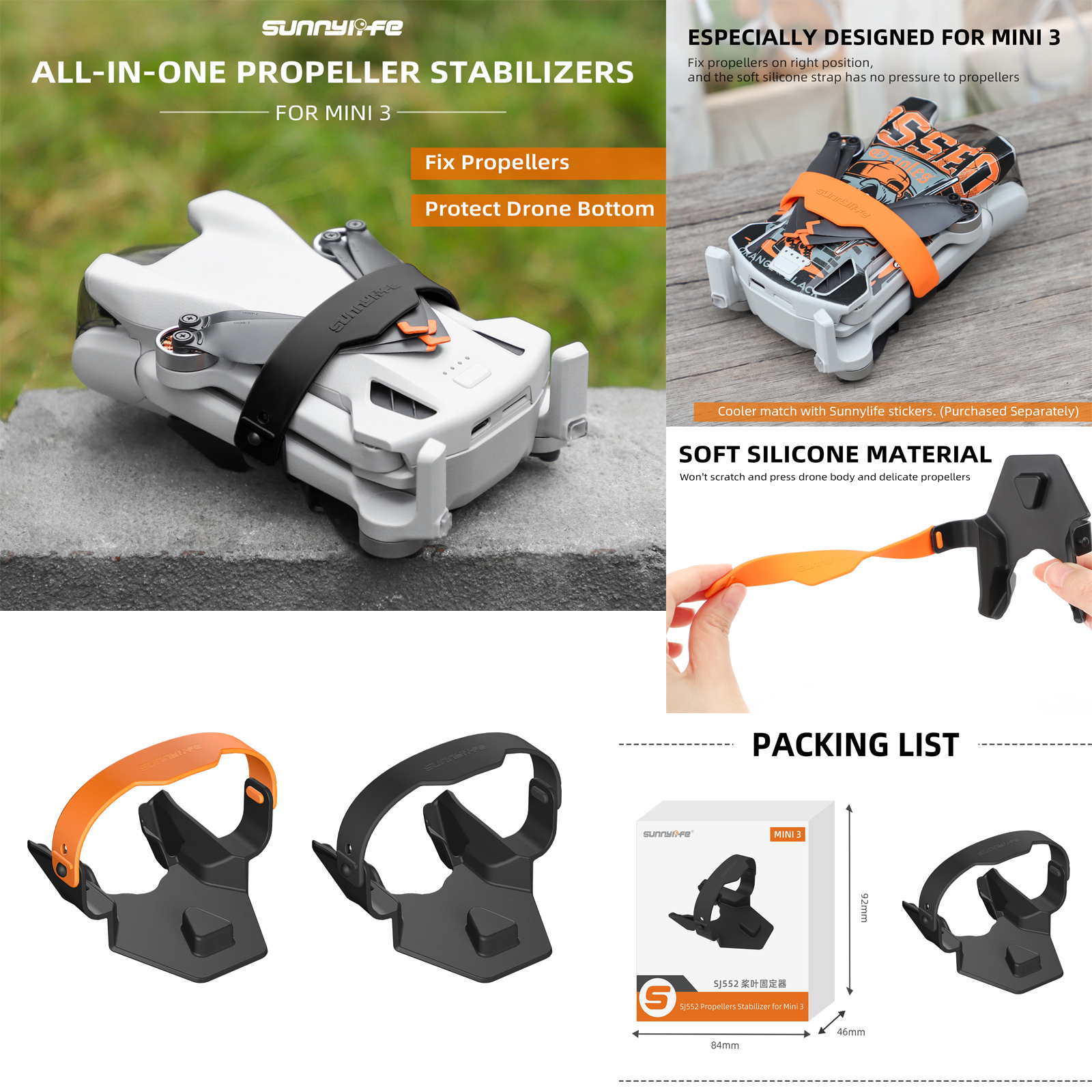 Sunnylif Propeller Bottom Hold - Drone Propeller Holder reseña y precio