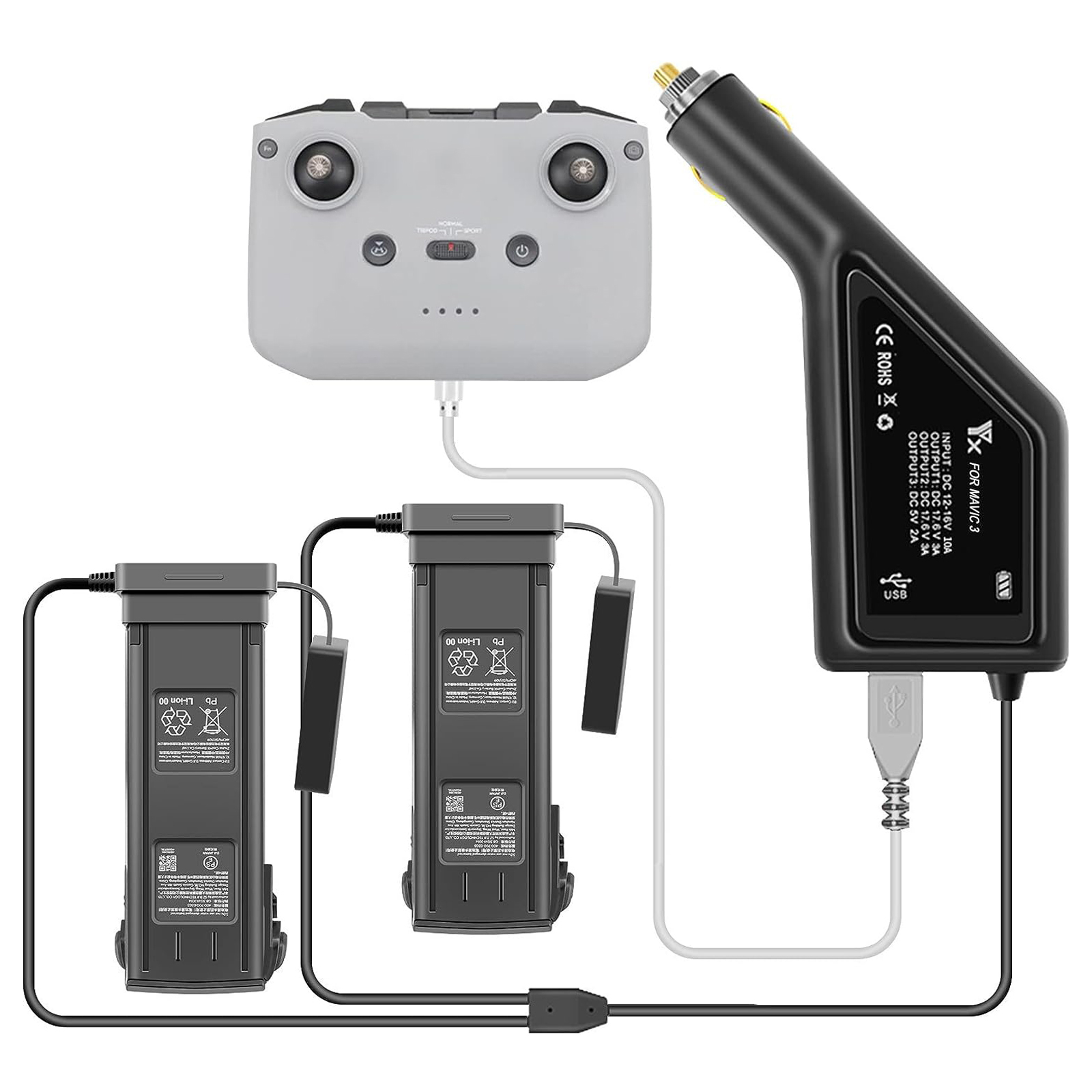 For DJI Mavic 3 Intelligent Ba - Drone Charging Hub reseña y precio