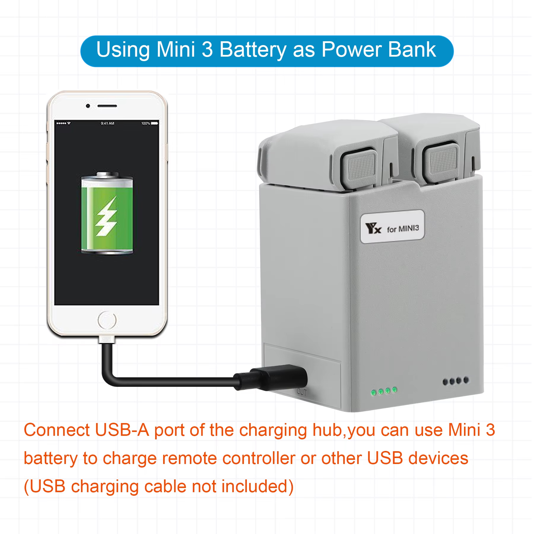 For DJI Mini 3Pro/4Pro Battery - Drone Charging Hub reseña y precio