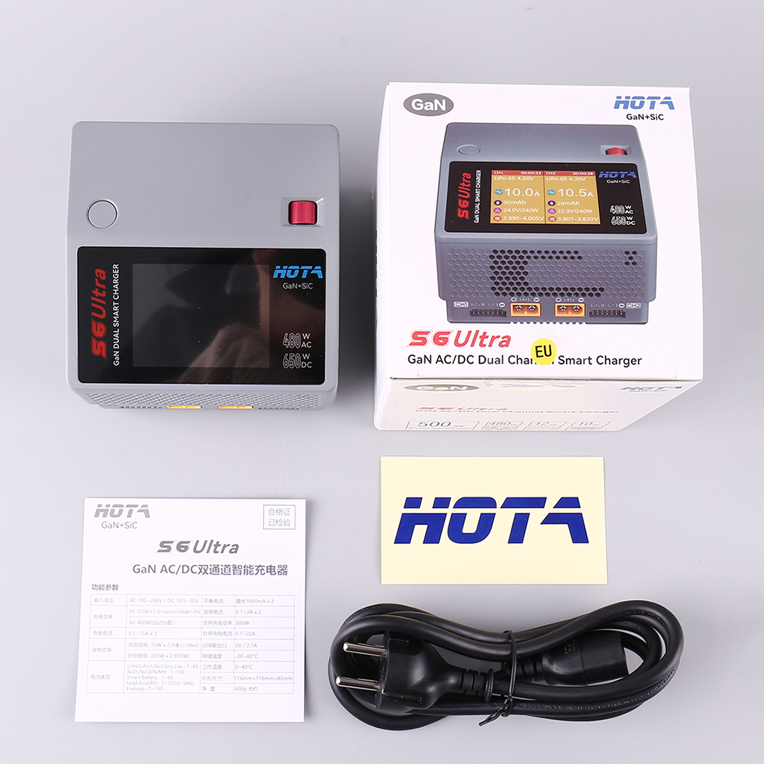 HOTA S6 Ultra Gallium Nitride  - Drone Battery Charger reseña y precio
