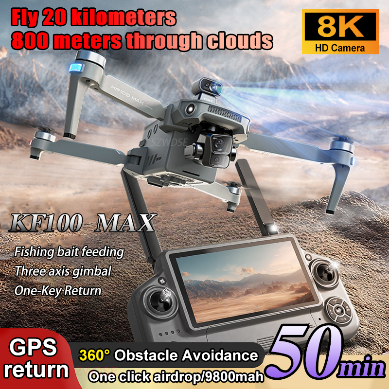 SJRC KF100 MAX 8K UHD Photo HD - Drone Power Bank reseña y precio
