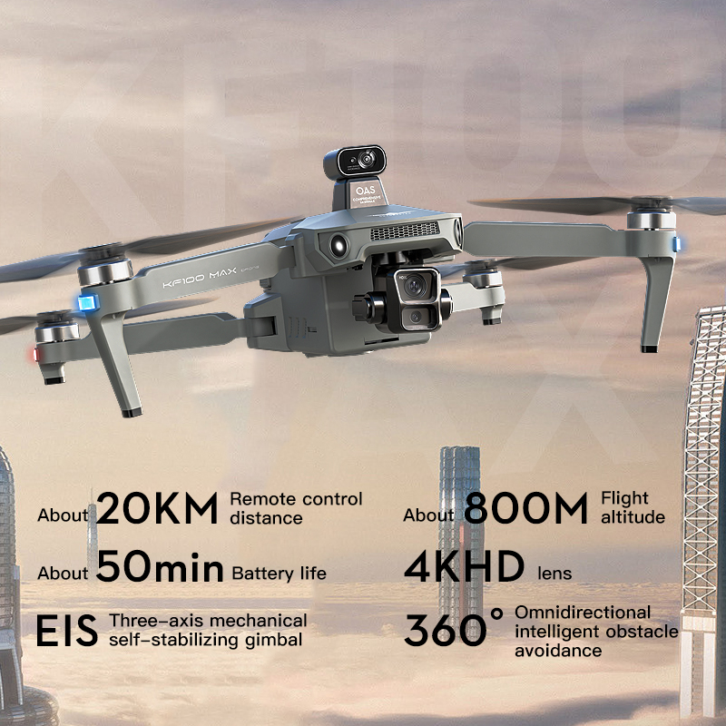 SJRC KF100 MAX 8K UHD Photo HD - Drone Power Bank reseña y precio