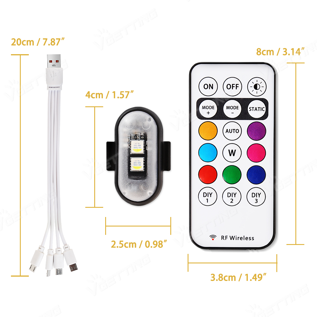 4Pcs Mini Drone Strobe Light 8 - Drone Strobe Light reseña y precio