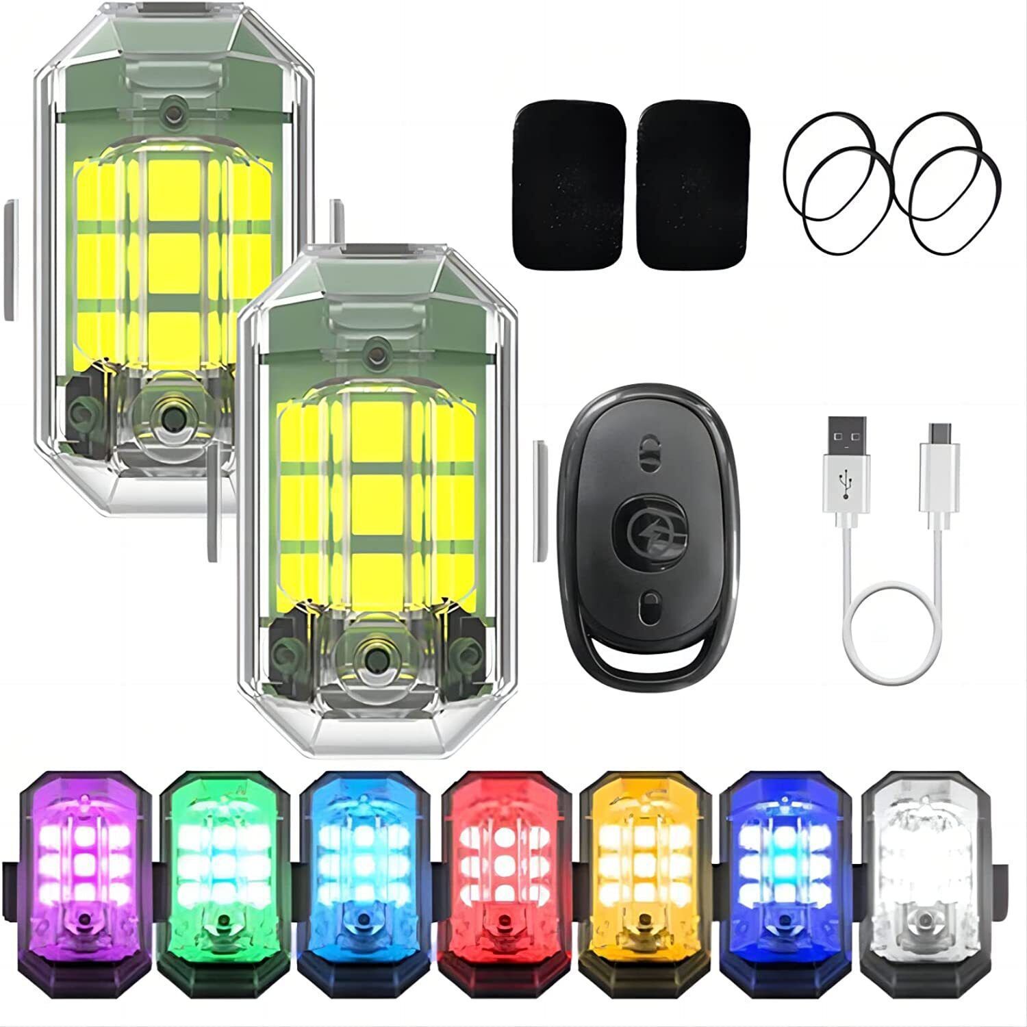1/2/4Pc Remote Motorcycle Ligh - Drone Beacon Light reseña y precio