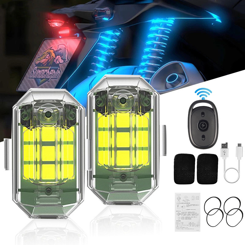 1/2/4Pc Remote Motorcycle Ligh - Drone Beacon Light reseña y precio