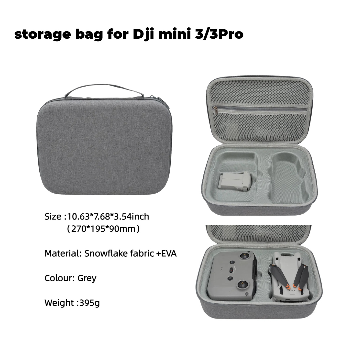 Hard EVA Drone Bag For DJI Min - Drone Controller Hood reseña y precio