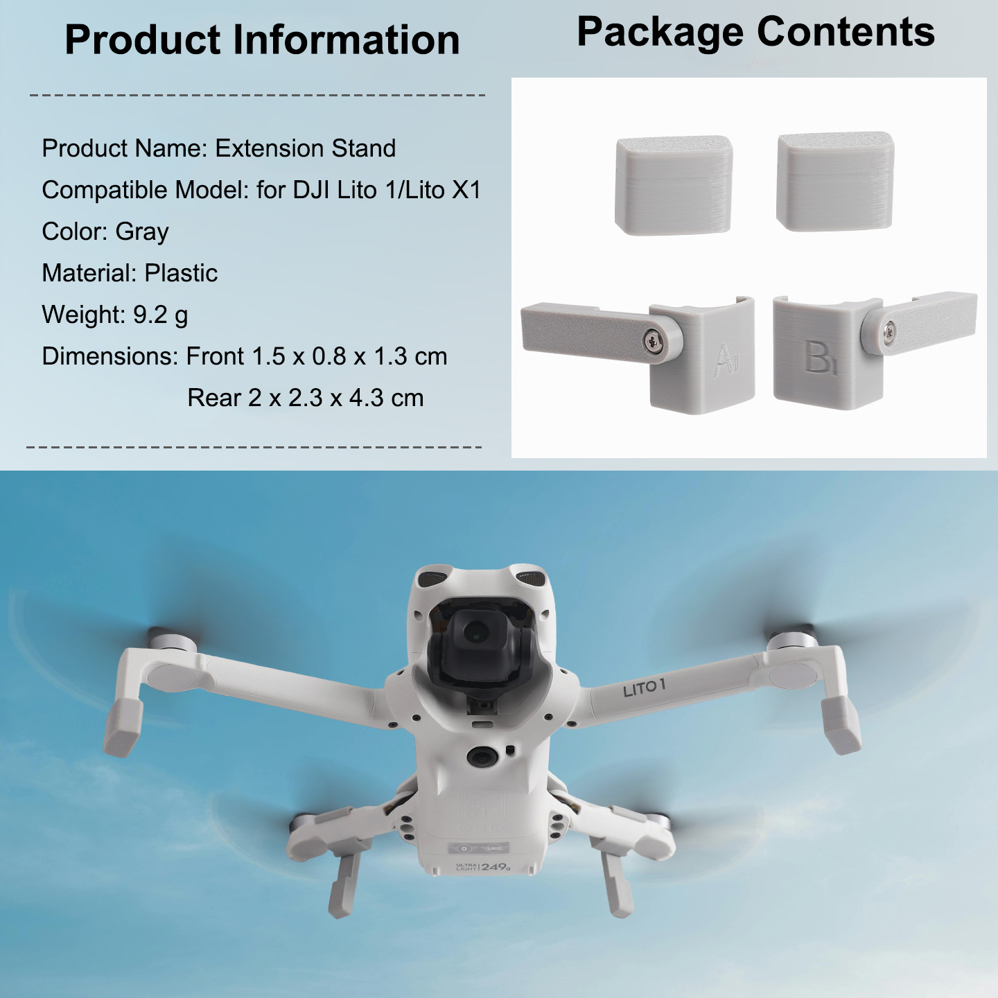 Landing Gear Extender for DJI  - Drone Landing Pad reseña y precio
