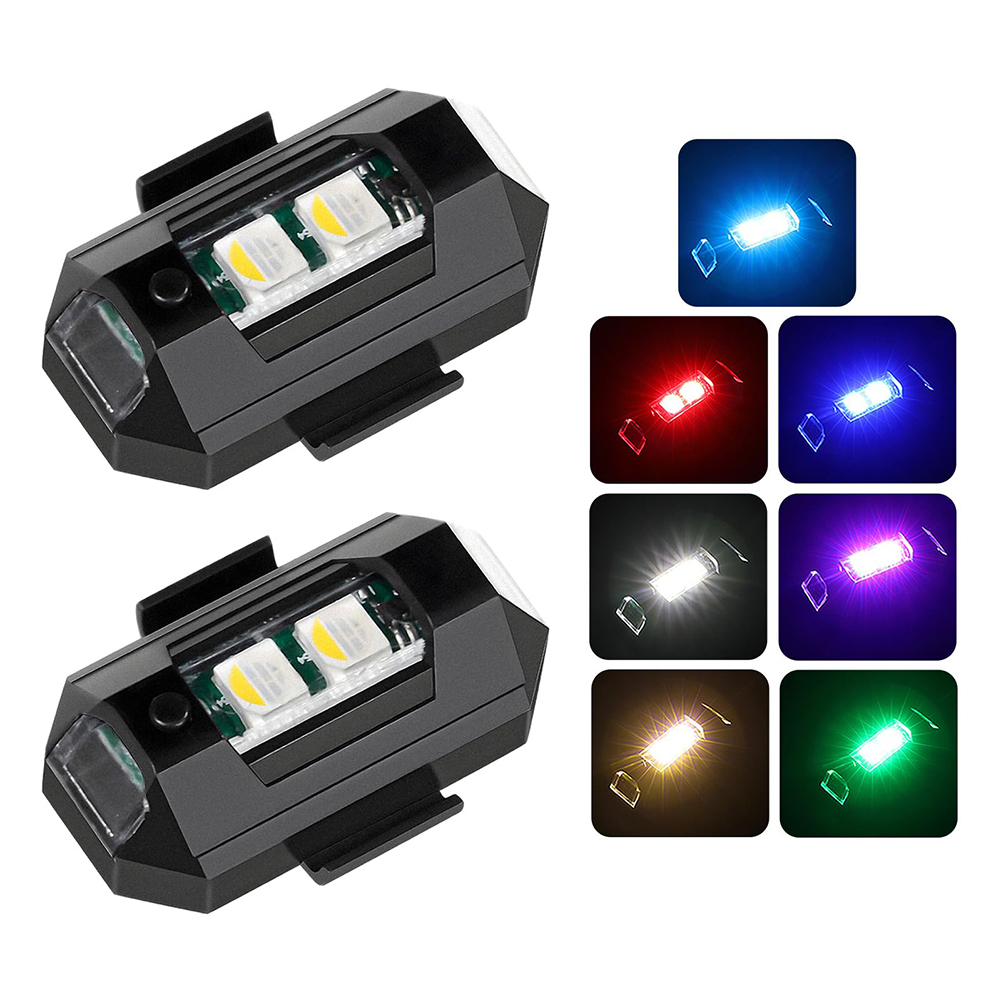 2PCS Mini LED Strobe Lights De - Drone Beacon Light reseña y precio