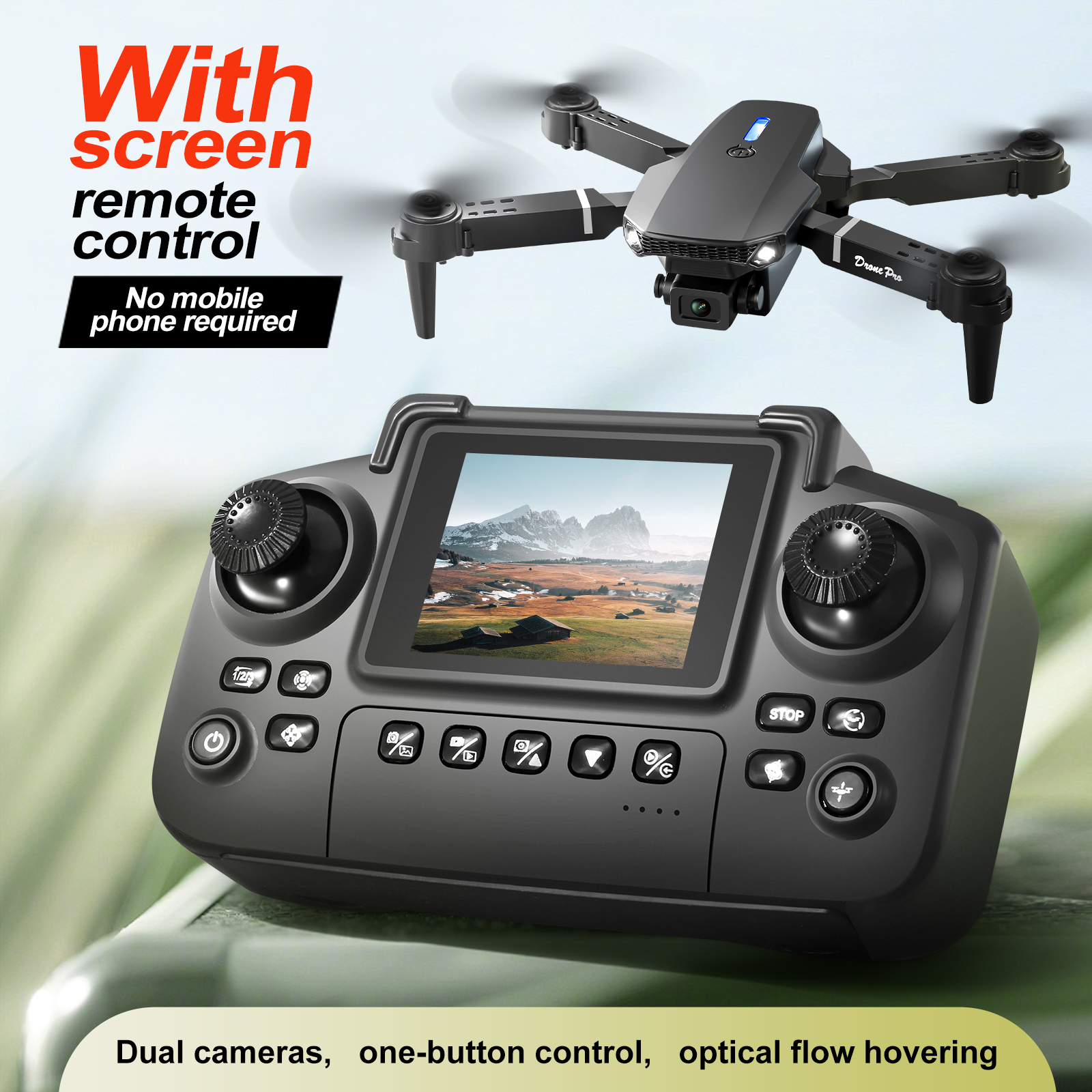 2025 New E88 E99 Upgraded Dron - Drone Controller Screen reseña y precio