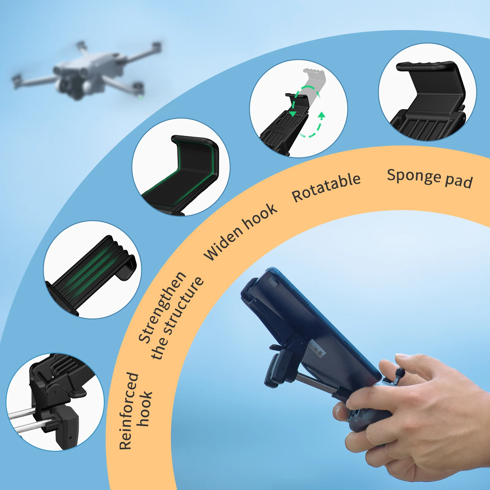 Tablet Extended Bracket Mount  - Drone Tablet Mount reseña y precio
