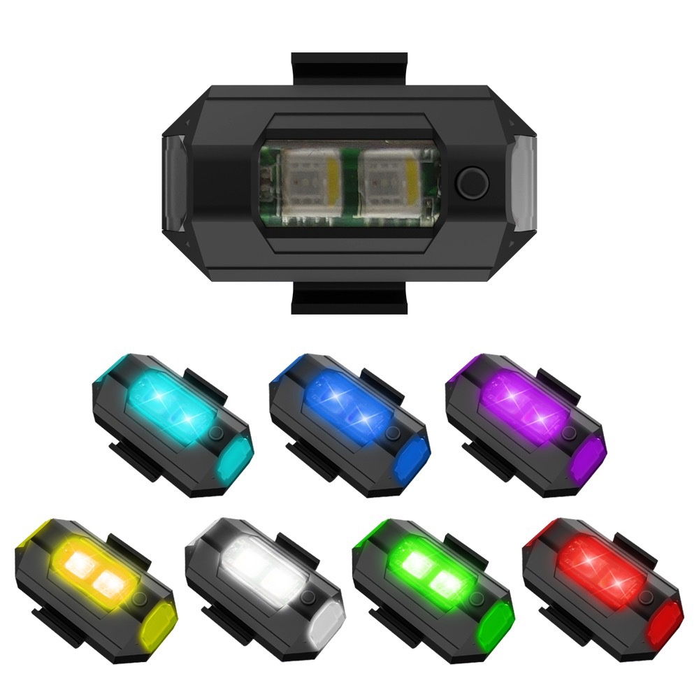 1PC 7 Color Mini USB Charging  - Drone Beacon Light reseña y precio