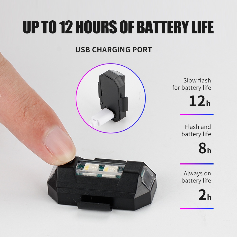 1PC 7 Color Mini USB Charging  - Drone Beacon Light reseña y precio