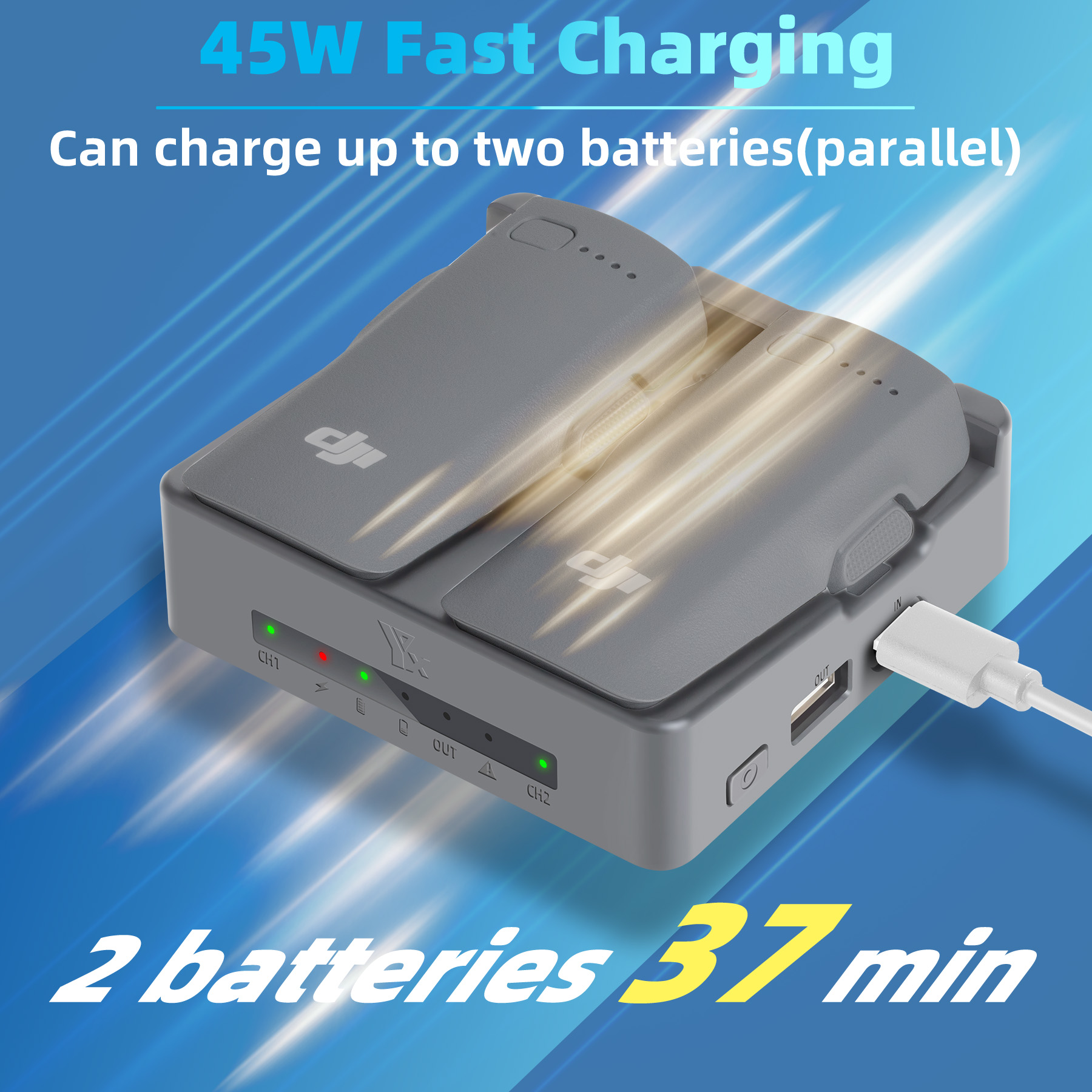 For DJI NEO 2 Charging Hub Dro - Drone Power Bank reseña y precio