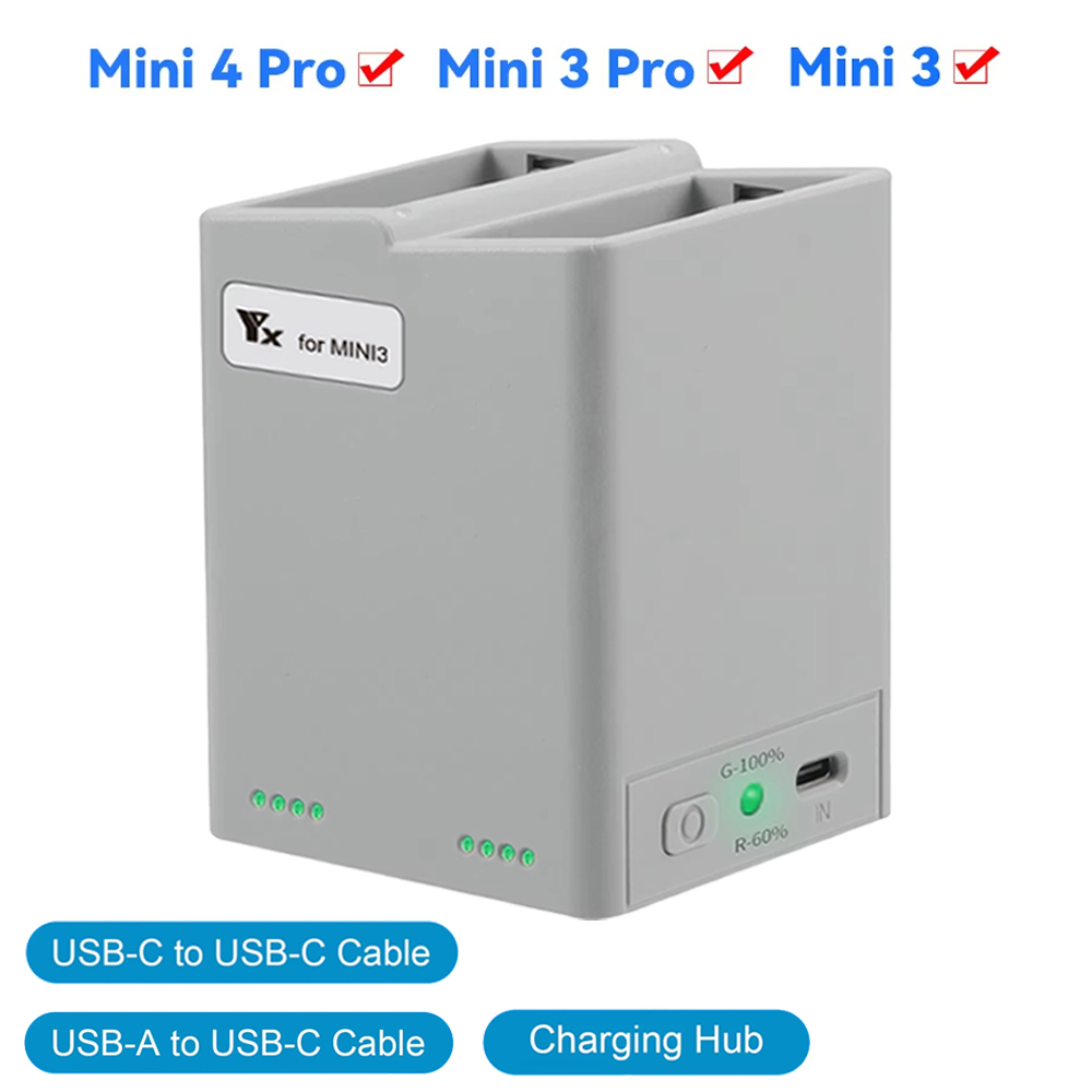 For DJI Mini 3Pro/4Pro Battery - Drone Charging Hub reseña y precio