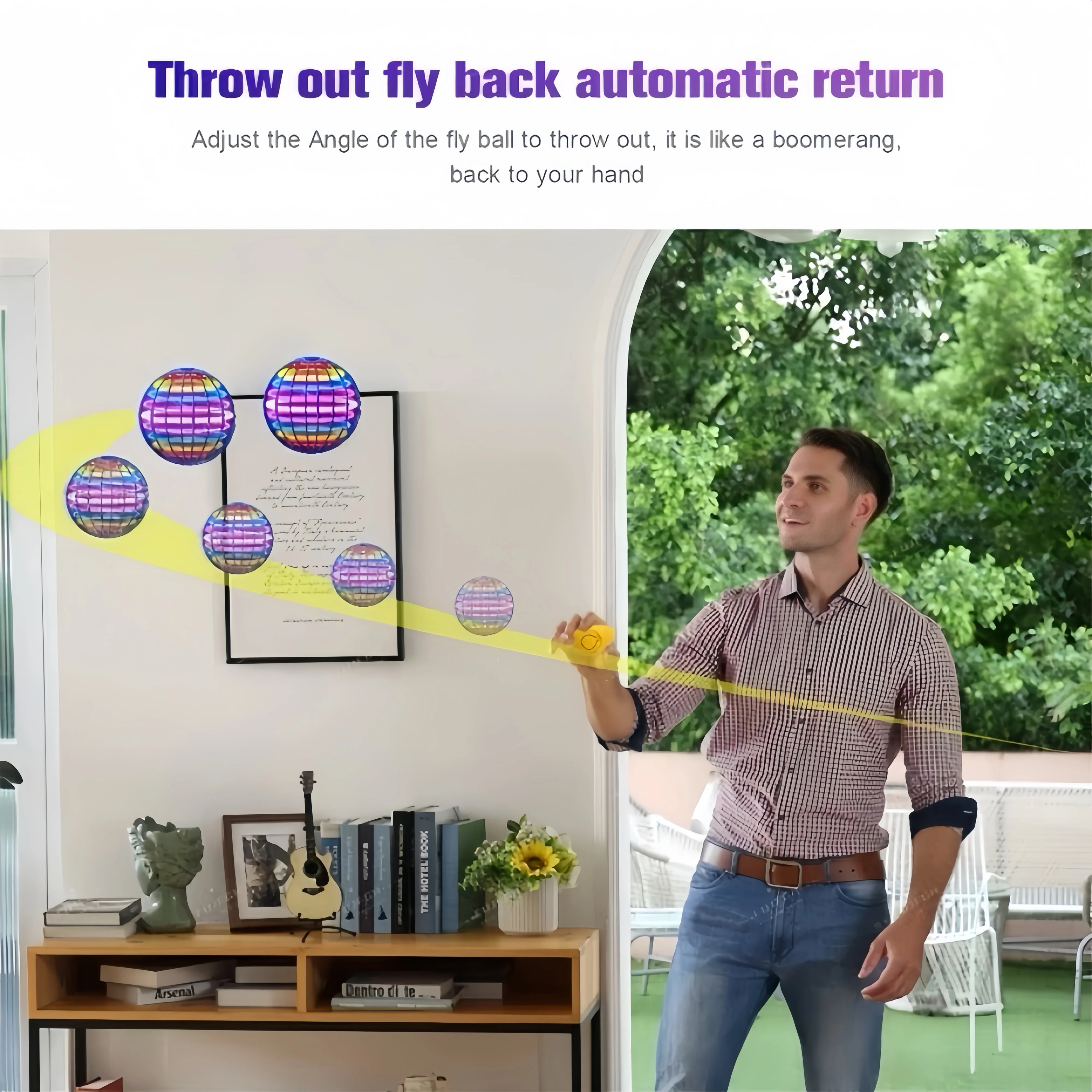 Flying Ball Boomerang Spinner  - Drone Strobe Light reseña y precio