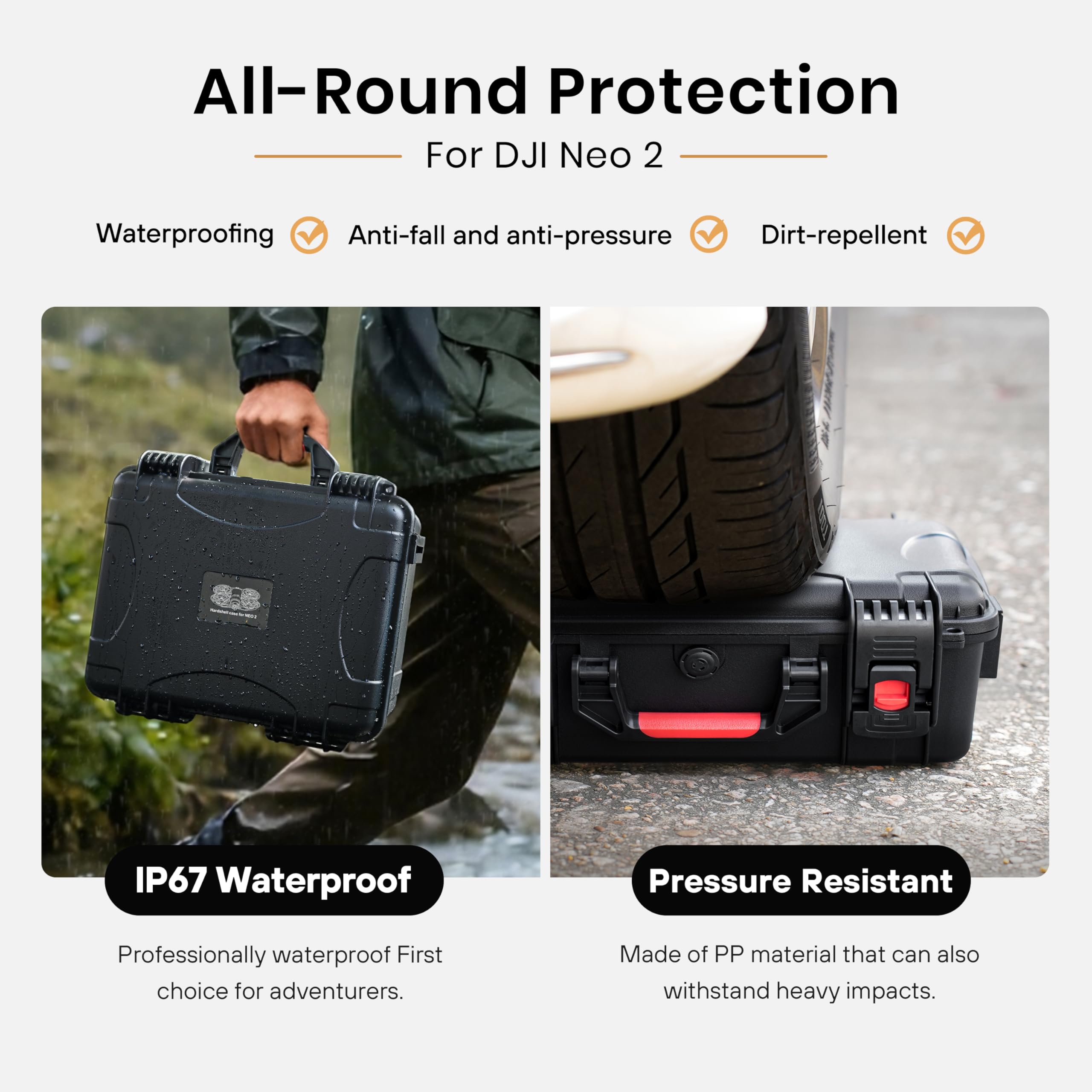 STARTRC Waterproof Hard Carryi - Drone Controller Hood reseña y precio