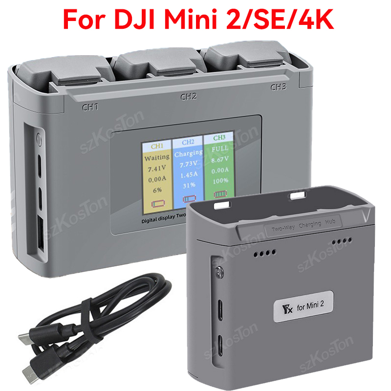 For DJI Mavic Mini 2/SE Mini 4 - Drone Charging Hub reseña y precio