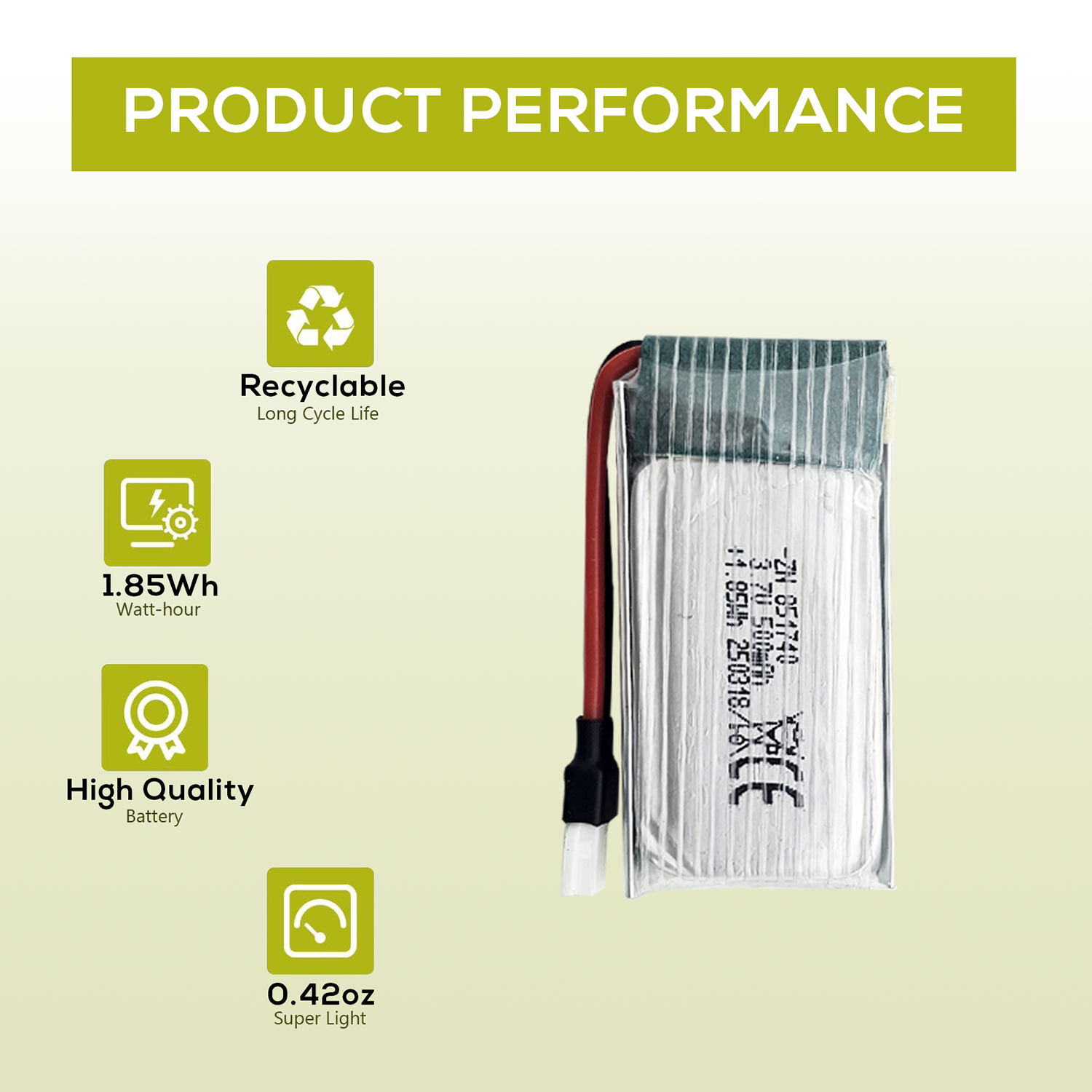5Pcs 3.7V 500mAh LiPo Batterie - Drone Battery Charger reseña y precio