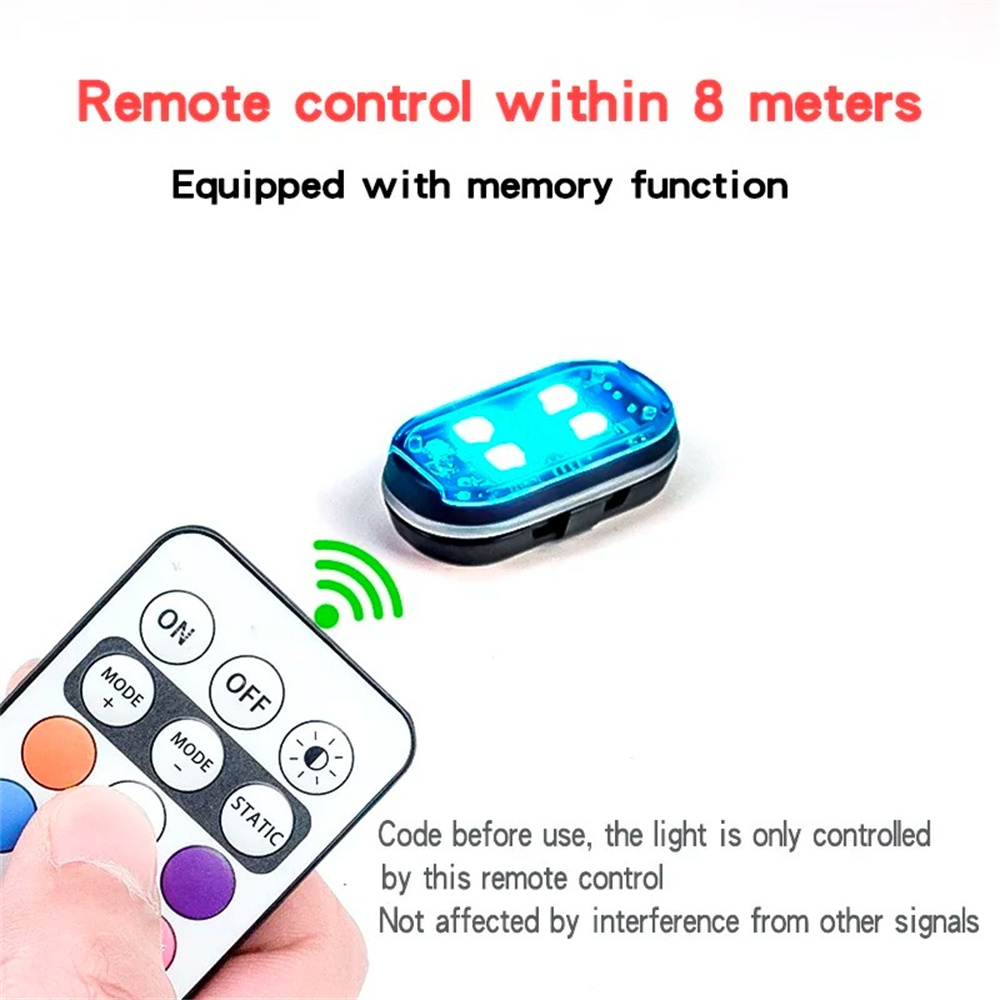 2/4/6pcs Wireless Remote Contr - Drone Strobe Light reseña y precio