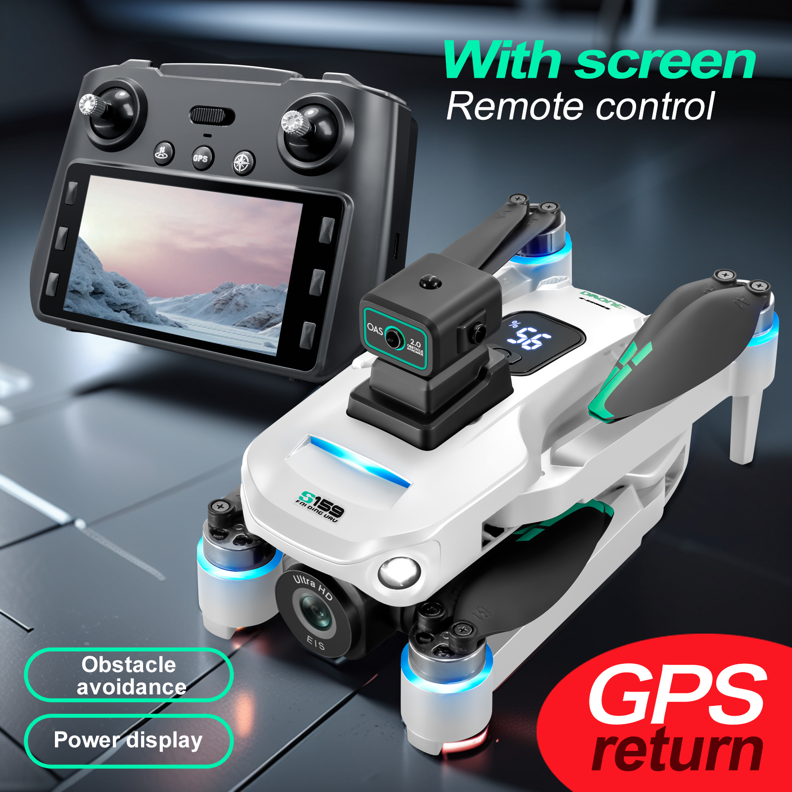 S159 GPS Drone 4K Profesional  - Drone Power Bank reseña y precio