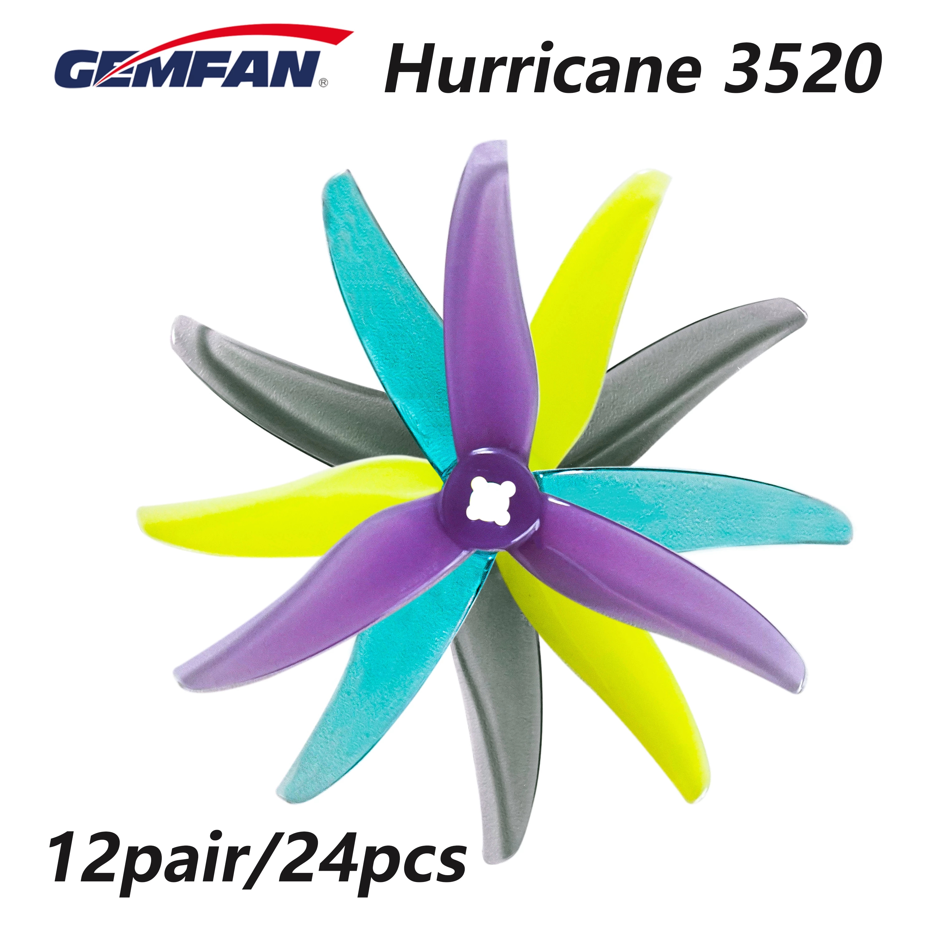 24pcs/12pairs Gemfan Hurricane - Drone Backpack reseña y precio